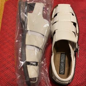Size 12 , Mans white sandals